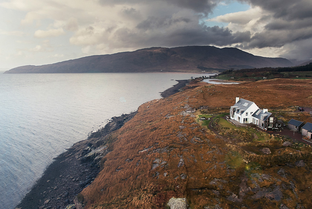 house and landscape