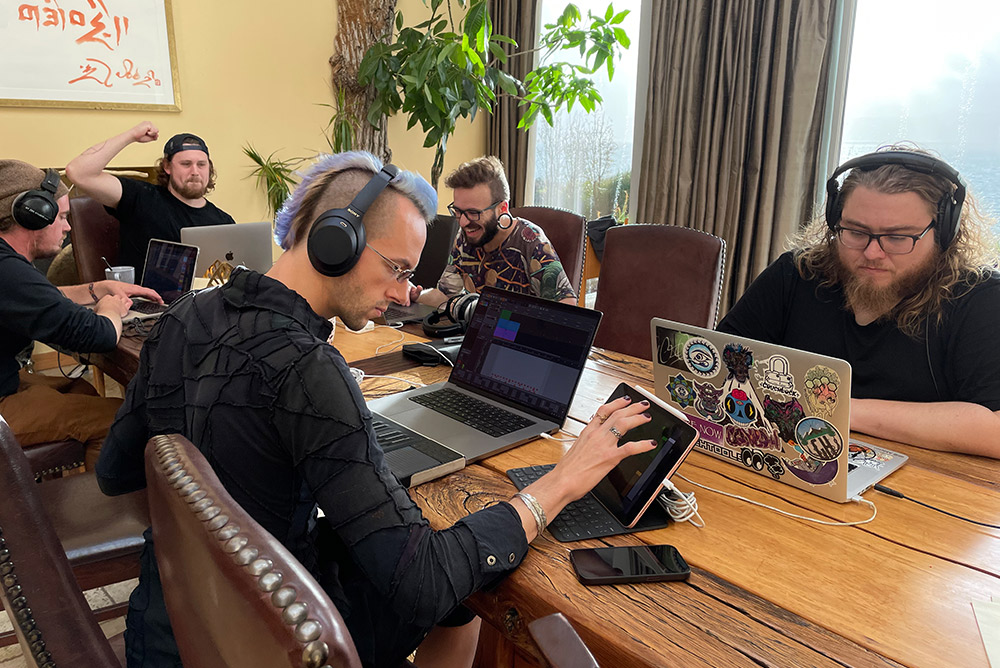 work session, dining room